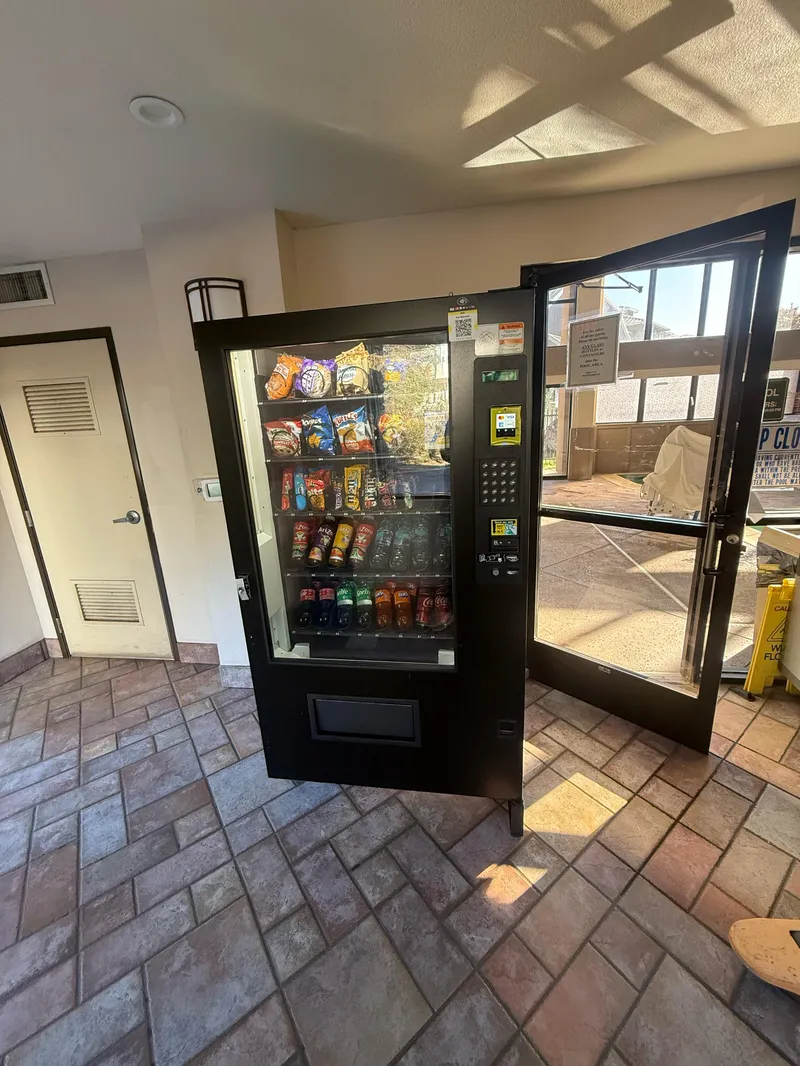 Fully stocked vending machine with healthy options