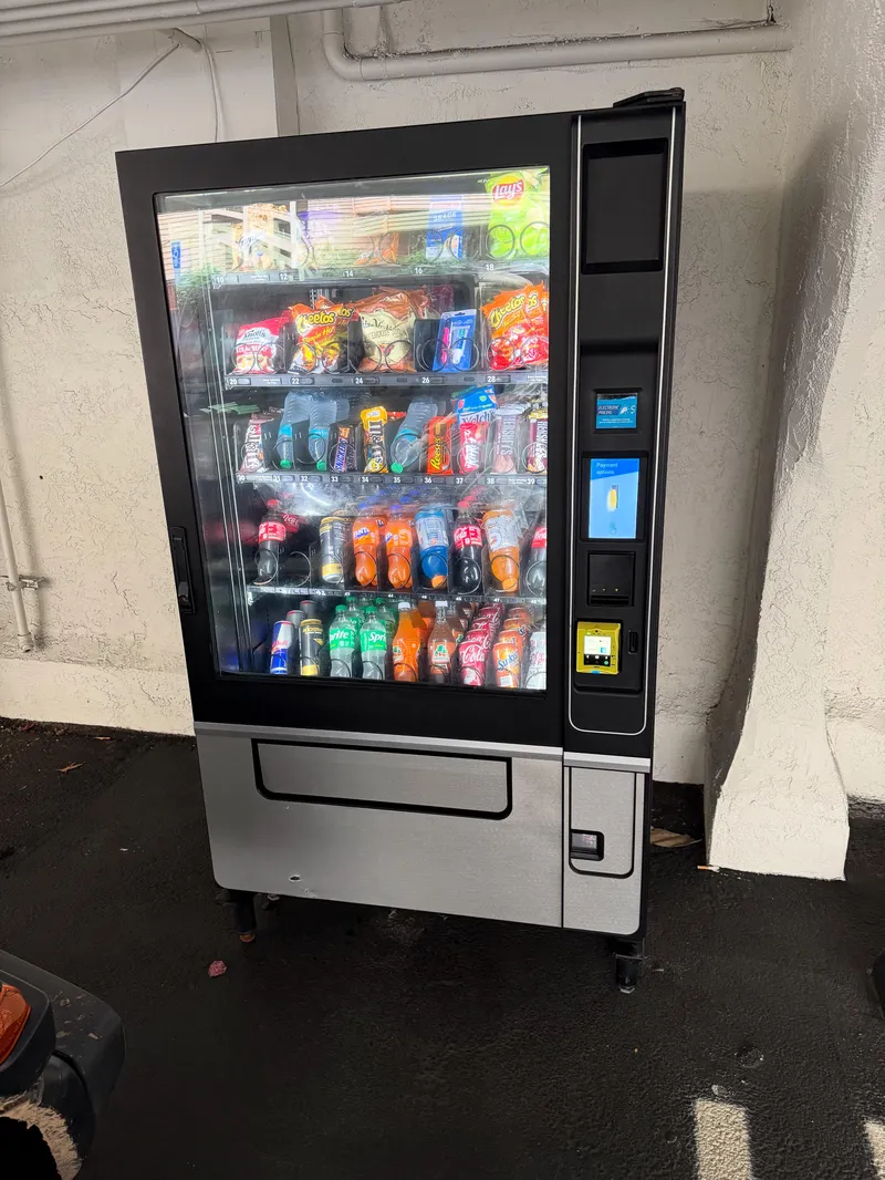 Employee using vending machine during break