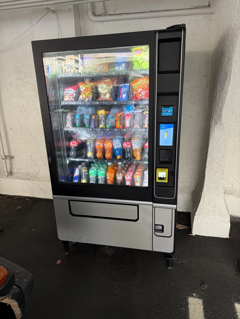 Multiple vending machines installed in cafeteria